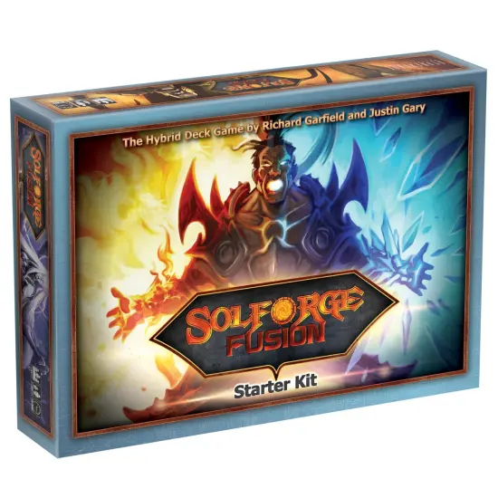 SolForge Fusion: Starter Kit - The Hybrid Deckbuilding Card Game, Everything To Get Started, 4 Faction Decks, Lane Based Combat, Tabletop & Online {1}