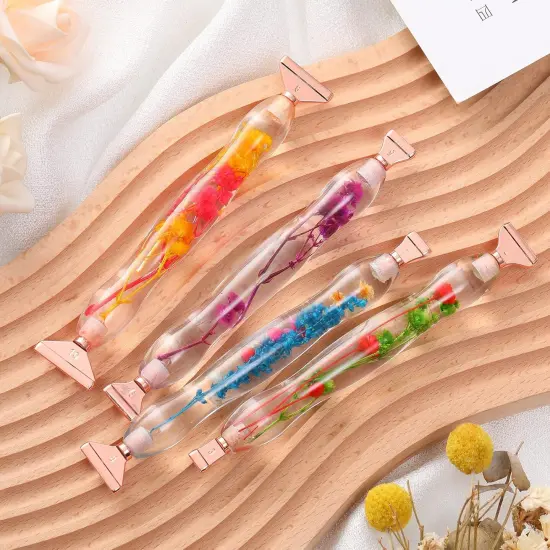 23 Pcs Flower Diamond Painting Art Drill Tool Pen Kits Resin for Adults with Rose Gold Pen Tips Preppy DIY Diamond Art Pens Accessories Nail Art Embroidery Decoration {2}