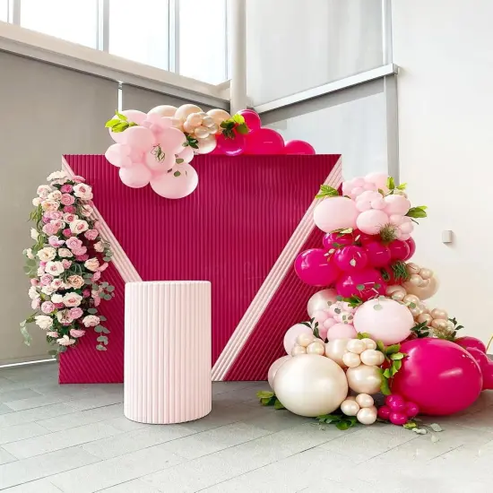 110pcs Hot Pink Balloon (Hot Pink) {4}