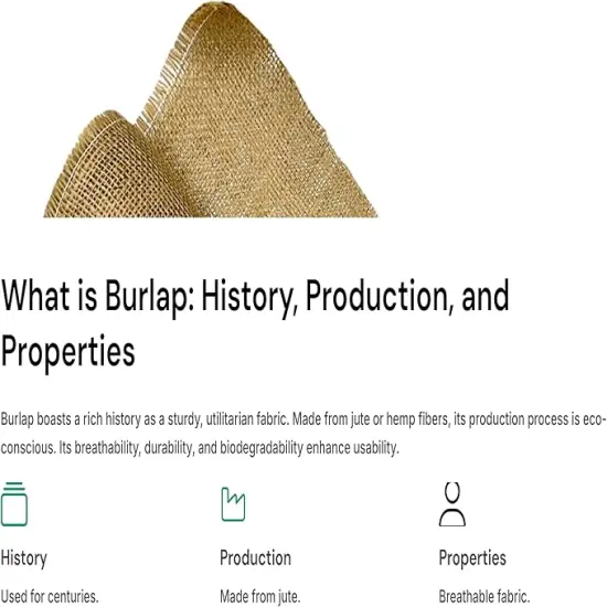 Natural Burlap Fabric Roll | Wide Jute Cloth for Arts & Crafts | FabricLA {4}