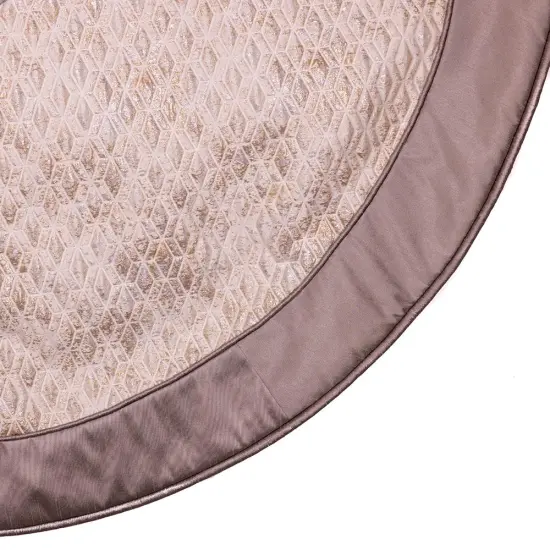 Kurt Adler 48-Inch Diamond Jacquard With Gray Dupion Border Tree Skirt {3}