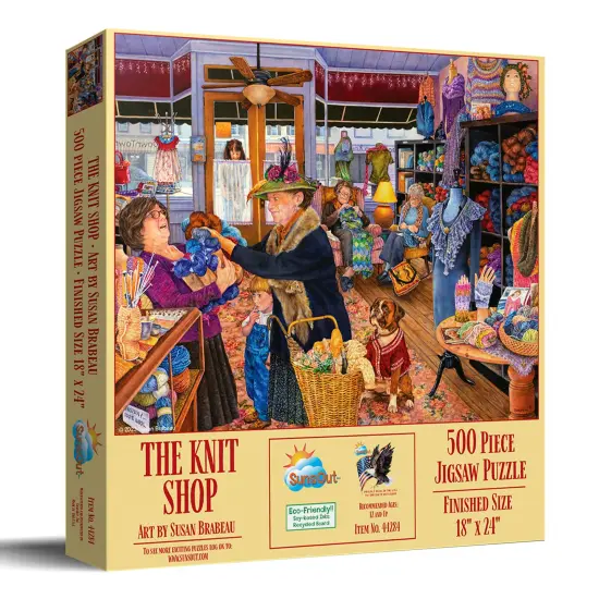 Sunsout The Knit Shop 500 pc Jigsaw Puzzle 44284 {3}