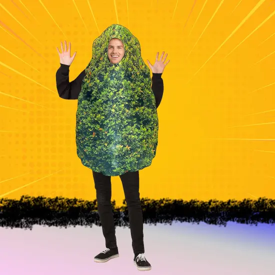 Adult Bush Costume Tunic Camouflage Leaf Print Party Wear {3}