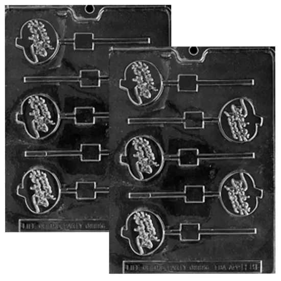 Trick Or Treat Pumpkin Lolly Chocolate Mold for Spooky Halloween Treats {3}