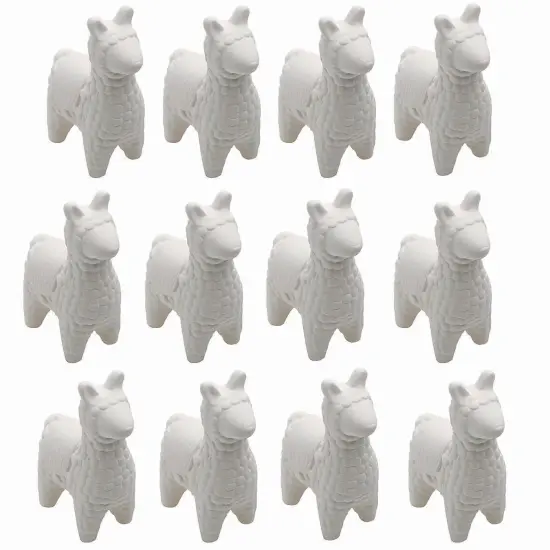 Color-Me&trade; Ceramic Bisque Llama (Pack of 12) {4}