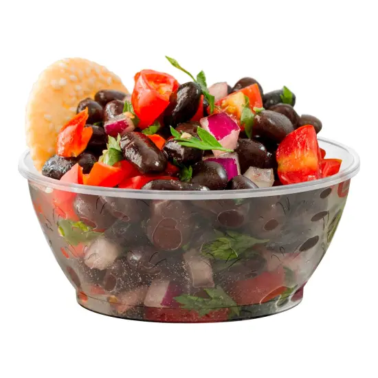 Clear Floral Round Disposable Plastic Dessert Bowls - 6 oz. (240 Bowls) {2}