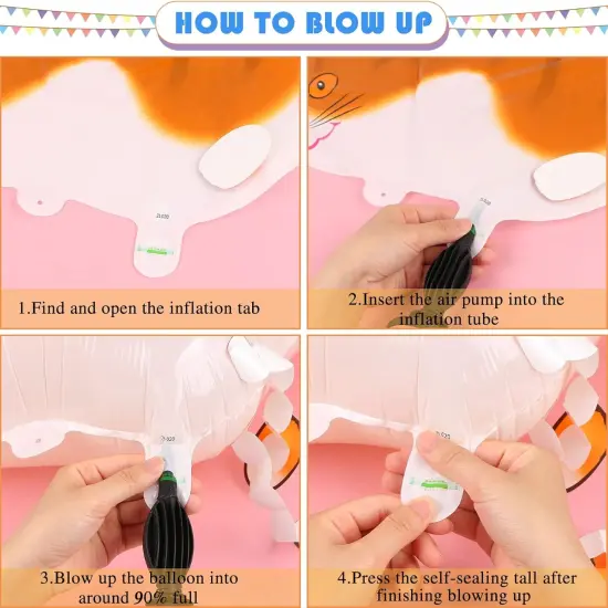 3 Ribbons for Cat Theme Birthday Party Decorations(White, Gold, Black, Coffee) {6}