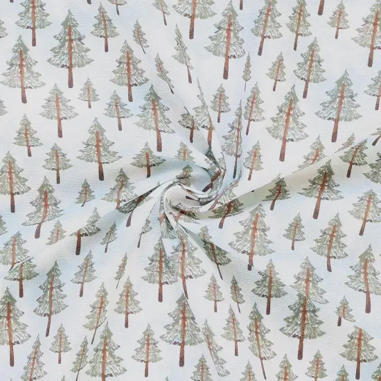 Mook Fabrics Fawn & Friends Cotton Fabric [45in. Wide] - By The Yard Trees Blue {2}