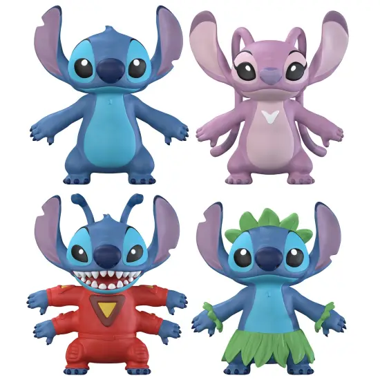 FleXfigs: Lilo & Stictch - 4 Character Pack - Disney Articulated Action Figures, Flex It - Pose It!, Collectible Toy Miniatures, Licensed, Kids Age 3+ {1}