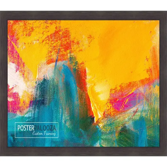 Panoramic Minimalist Grey Picture Frame - UV Acrylic, Foam Board Backing, Hanging Hardware {6}