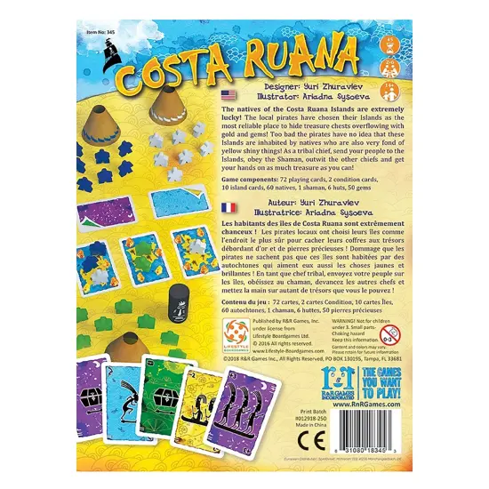 Costa Ruana - R&R Games, Clever Hand Management Card Game, Ages 14+, 2-6 Players, 45 Min {3}