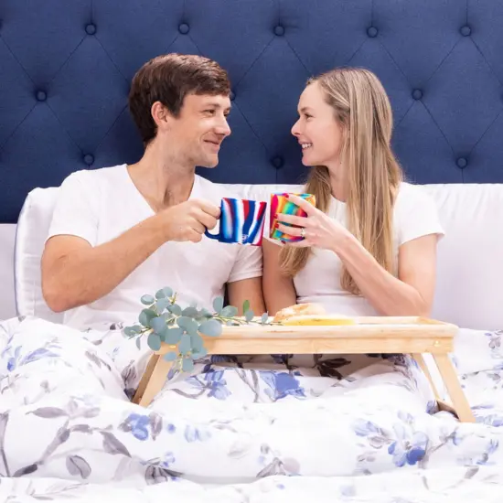 2 Pack 16oz Silicone Coffee Mug, The Patriot (Red, White, Blue) {7}