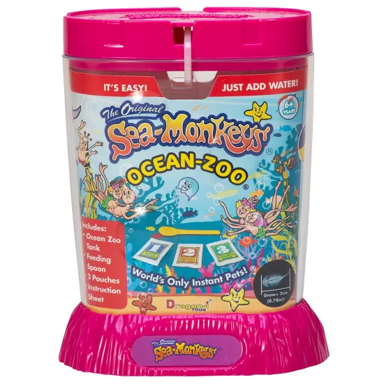 Sea-Monkey: Ocean Zoo - Surprise Assorted Color, 5.7" Aquarium, World's Only Instant Pet, Tiny Brine Shrimp Growth Set, Educational Kit, Kids Ages 6+ {7}