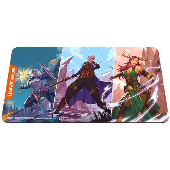 UniVersus: Critical Role: Heroes of Exandria - Pike, Percival, Keyleth of Vox Machina Playmat - 24 x 14", Neoprene, Tabletop Game Accessory, UVS Games {4}