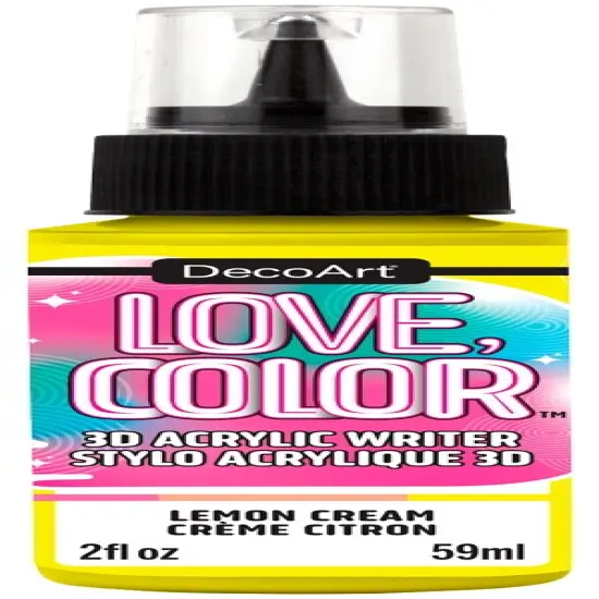 DecoArt Love Color 3D Acrylic Writers 2oz {1}