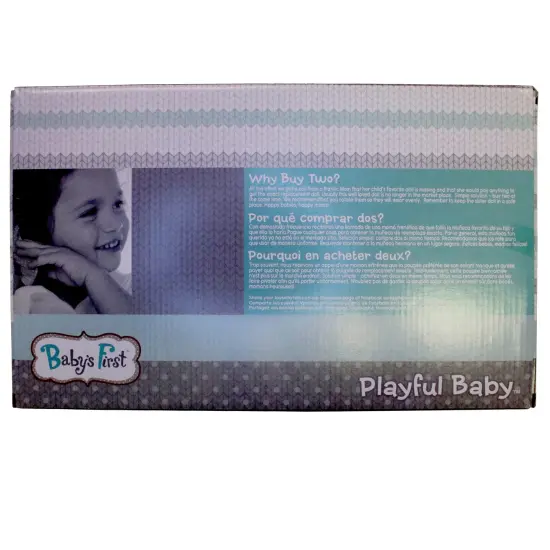 Baby's First: 13" Skin-So-Soft Playful Baby - Softina - White & Pink Flower - Bath Time Doll, Bath Blanket & 4pc Toy Care Accessories, Toddler-Kids 2+ {6}