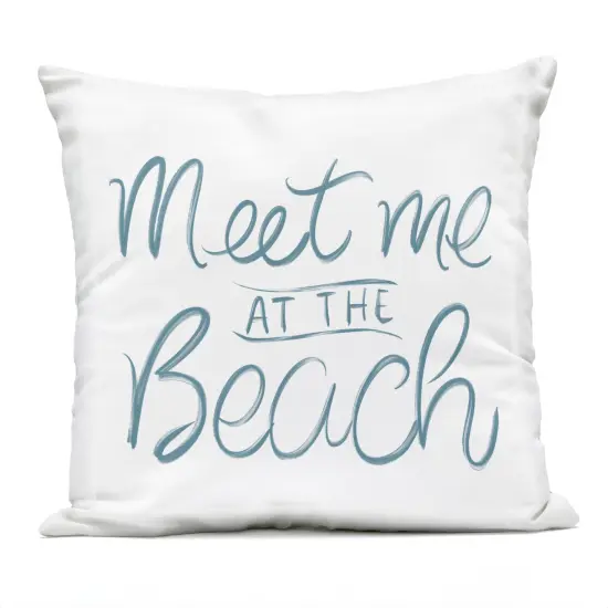 Stupell Industries Minimal Meet At Beach Outdoor Printed Pillow design by SunDance Group; LLC, 18 x 7 x 18 {1}