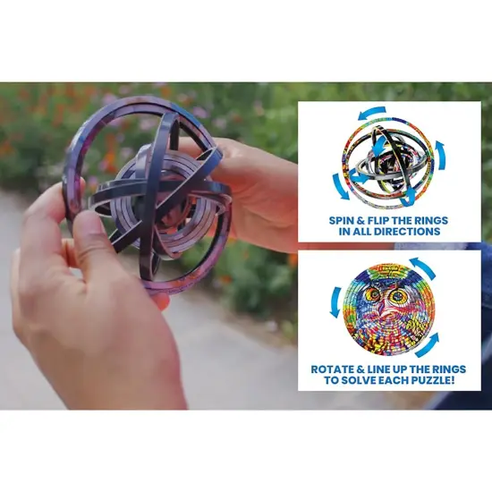 Spin Flip Puzzle: Sonic Speed - 12 Rings - 2-In-1: Double-Sided Puzzle, Spin-Flip-Solve, 360 Degress Of Puzzling, Licensed, Adults & Kids Ages 8+ {6}