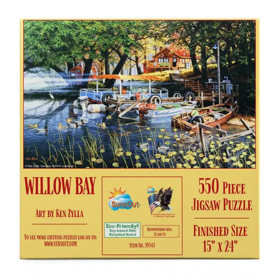 Sunsout Willow Bay 550 pc Jigsaw Puzzle 39543 {4}