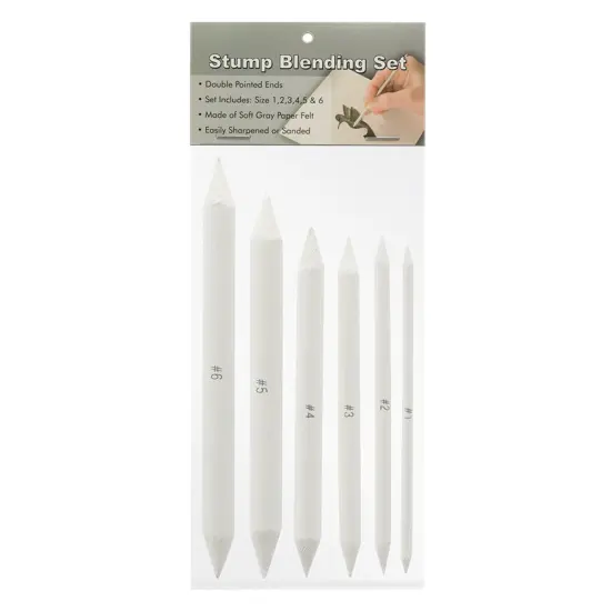Creative Mark Blending Stumps - Solid Double-Ended Blending Stumps For Blending Charcoal, Pencils, Pastels, and More {1}