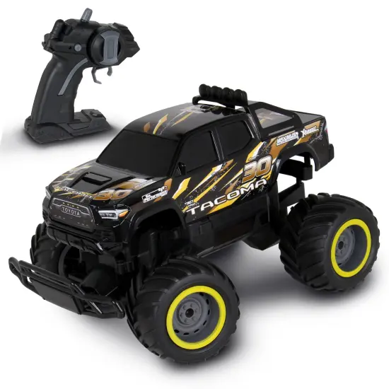 Mean Machines: RTR RC - Toyota Tacoma - Orange-Black - 2.4 Ghz High Performance, Donuts & Wheelies, Turbo Boost, Ready-To-Run Radio Controlled Vehicle {1}