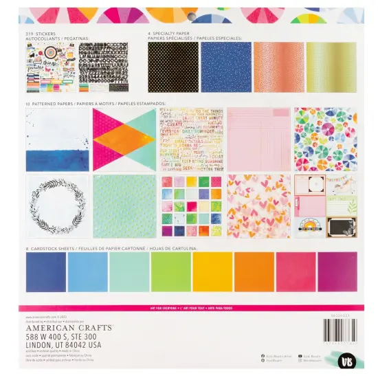 Vicki Boutin Bold And Bright Project Pad 12"X12"-24 Sheets {2}
