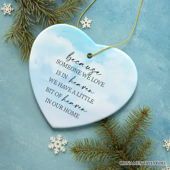Heaven in Our Home Ornament, In Loving Memory Christmas Gift {5}