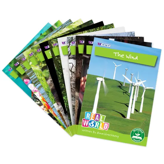 Junior Learning: Real World - Phase 4 - Non-Fiction Hi-Lo Decodables, 6 Book Set, Blends Focus, Week-By-Week Rainbow Phonics, Kids Reading Development {4}