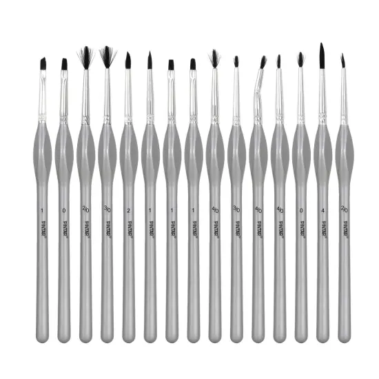 Pintar 15-Piece Fine Detail Paint Brushes for Acrylic Painting - Watercolors - Crafts - Models & Face Painting &ndash; Tiny Professional Fine Tip Detail Paint Brush Set with Comfortable Handles {2}