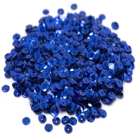 CousinDIY Cupped Sequins-Royal Blue, 5mm 800/Pkg {5}
