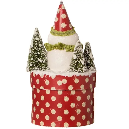 Joy Snowman on Box 7.75" {2}