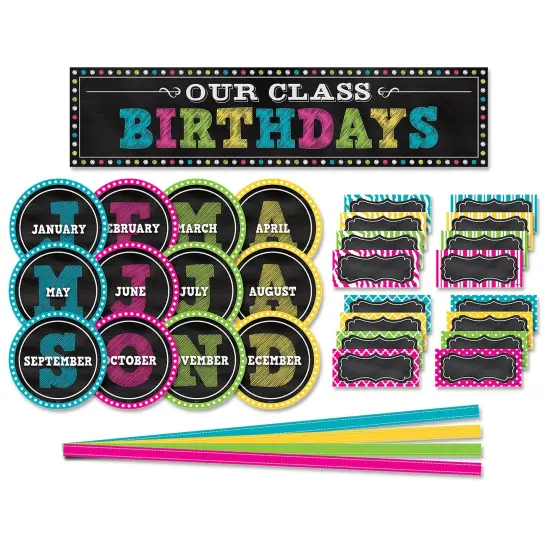 Chalkboard Brights Mini Bulletin Board Set {1}