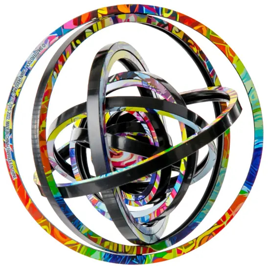 Spin Flip Puzzle: Abstract 2L- 14 Rings - 2-In-1: Double-Sided Puzzle, Spin-Flip-Solve, 360 Degress Of Puzzling, Fidget Toy, Adults & Kids 8+ {7}