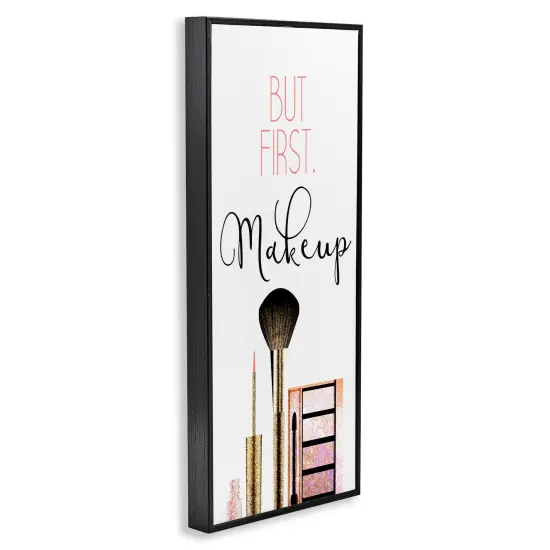 Stupell Industries First Makeup Modern Beauty Framed Giclee Art Black Frame {3}