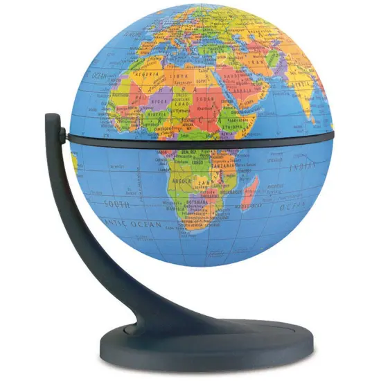 Wonder Globe 4.3", Political Blue {1}