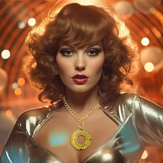 Disco Fever Costume Medallion {6}