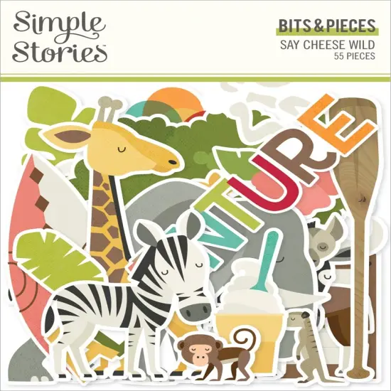 Say Cheese Wild Bits & Pieces-55/Pkg {1}