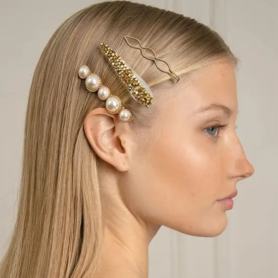 Gold Resin Rhinestone Ribbons - 0.4 Inch, 3 Yards {2}