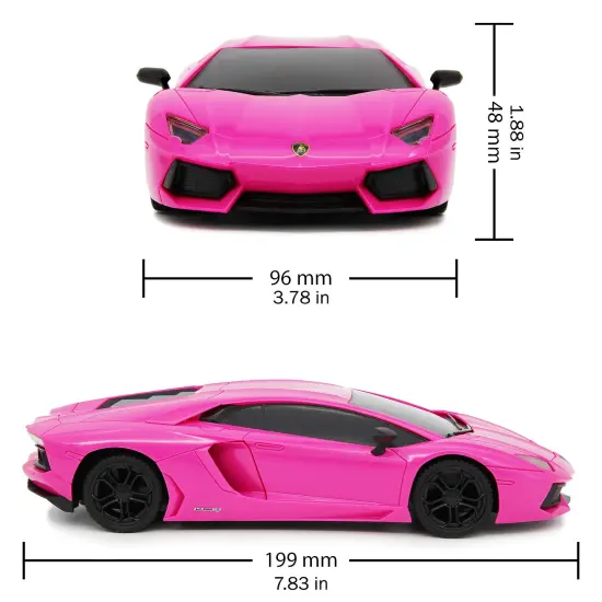 CMJ RC Cars: Lamborghini LP700-4 - Pink - 1:24 Scale, Remote Control Radio Vehicle, 2.4 Ghz, LED Headlights, Indoor-Outdoor Racing Toy, Licensed Model {3}