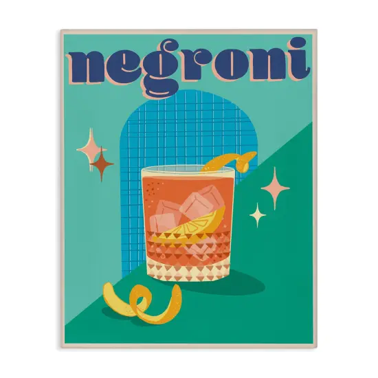 Stupell Industries Classic Retro Negroni Canvas Wall Art Design by Jo Reid {1}