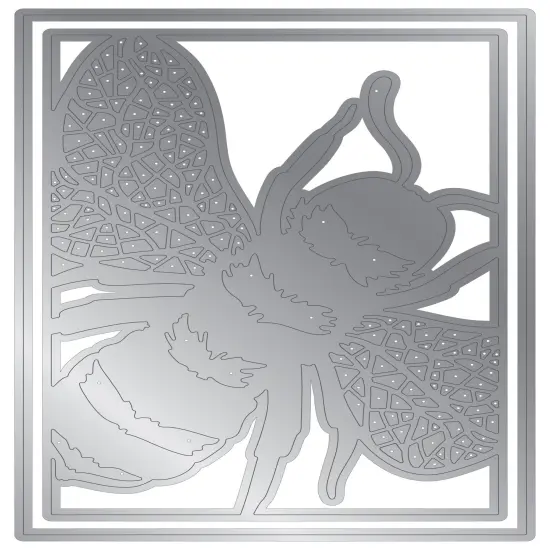 Crafter's Companion Metal Die 5"X7"-Sweet Bumble Bee {3}