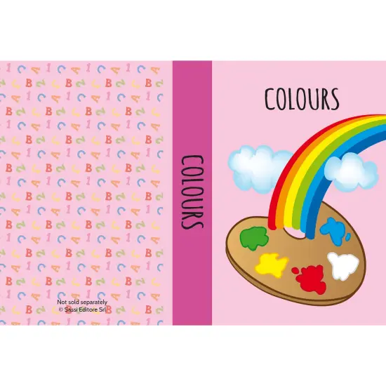 Sassi: My First Library - Read & Learn - 8 Cardboard Mini-Book Set, ABC's-Numbers-Body-Shapes-Colors-Family-Time, Portable Box, Kids-Toddlers Ages 2+ {3}