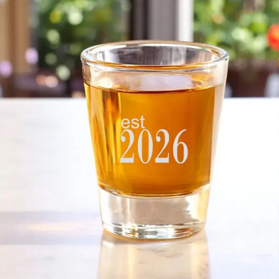 2oz Est 2026 Shot Glass {2}