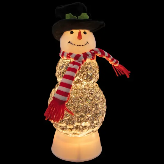 Northlight LED Lighted and Musical Snowman Christmas Snow Globe - 12" White {4}