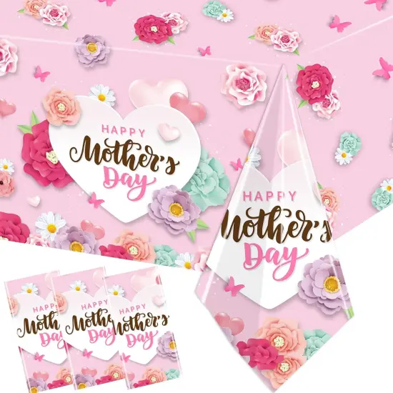 Happy Mother's Day Tablecloth 3Pcs {1}