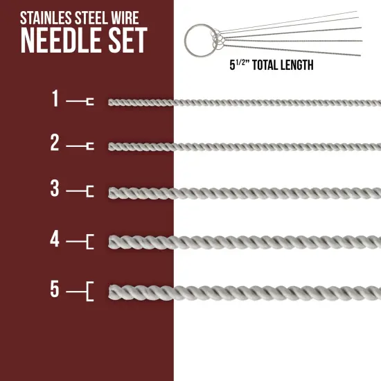 Airbrush Cleaning Kit 11-Piece, Airbrushing Cleaning 5 Brushes, 5 Pokers & How-To Airbrush, Cleaner Set Mini Kit {3}