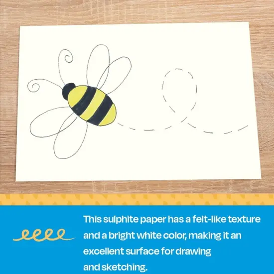 Sax Sulphite Drawing Paper, 90 lb, 24 x 36 Inches, Extra-White, Pack of 250 {7}