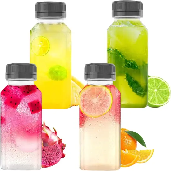 10 OZ Plastic Juice Bottles, Reusable Bulk Beverage Containers {1}