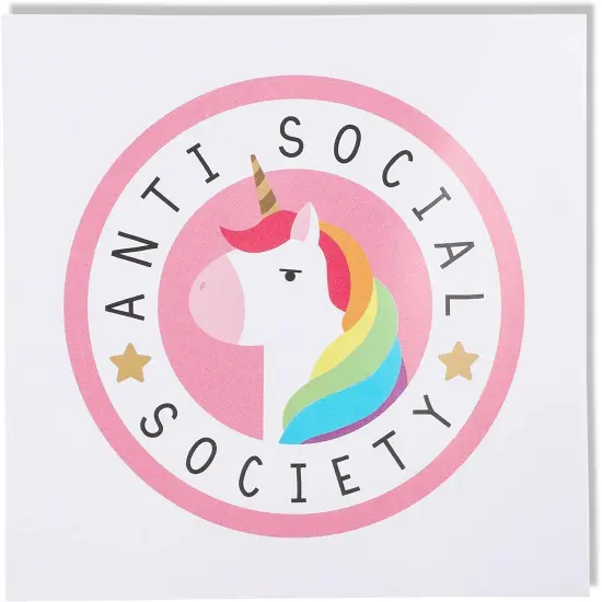 Unicorn Stickers for Decorating Laptops, Water Bottles (6 Designs, 6 Pack) Multicolor {5}