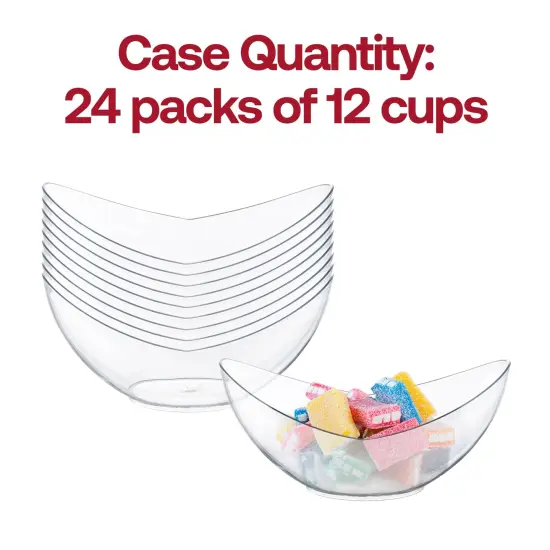 Clear Big Disposable Plastic Concave Cups - 4 oz. (288 Cups) {4}